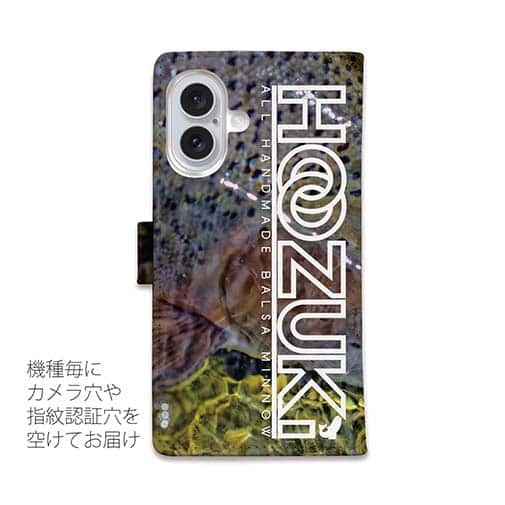 【手帳型】【HOOZUKI】水面とニジマス