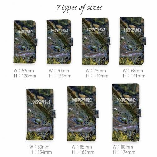 【手帳型】【HOOZUKI】水面とニジマス