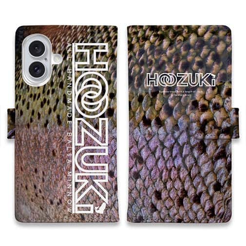 【手帳型】【HOOZUKI】ニジマスのウロコ