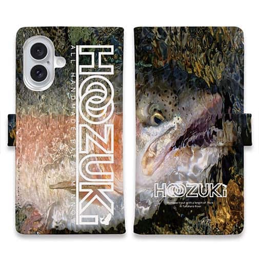 【手帳型】【HOOZUKI】高原川のニジマス