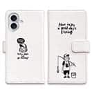 【手帳型】【釣りざんまい】 一日釣りを楽しむアングラー_ホワイト