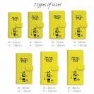 【手帳型】【釣りざんまい】 一日釣りを楽しむアングラー_イエロー