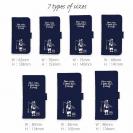 【手帳型】【釣りざんまい】 一日釣りを楽しむアングラー_ネイビー