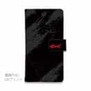 【KIZAKURA】【手帳型】ブラック+シンプルロゴ