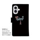 【手帳型】【釣りざんまい】魚釣りに出かけよう!_カラフルブラック