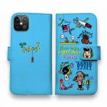 【手帳型】【釣りざんまい】魚釣りに出かけよう!_カラフルスカイブルー