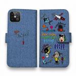 【手帳型】【釣りざんまい】魚釣りに出かけよう!_カラフルデニム風