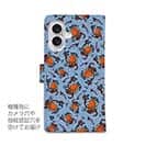 【手帳型】【釣りざんまい】エギに釣られるアオリイカ_カラフルデニム風