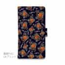 【手帳型】【釣りざんまい】エギに釣られるアオリイカ_カラフルダークネイビー