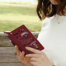 【手帳型】【釣りざんまい】釣りが好きなんです_カラフルレッド