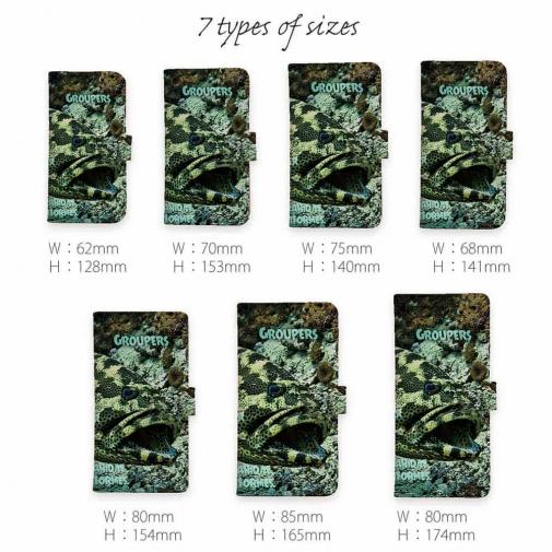 【手帳型】グルーバー・フィッシュ(ハタ類)　アメコミ風