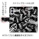 【手帳型】ボーン・フィッシュ　ブラック