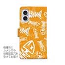 【手帳型】ボーン・フィッシュ　オレンジ