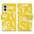 【手帳型】ボーン・フィッシュ　イエロー