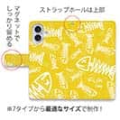 【手帳型】ボーン・フィッシュ　イエロー