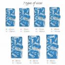 【手帳型】ボーン・フィッシュ　ブルー