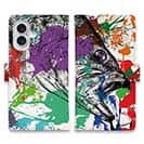 【手帳型】ブラックバス2 ペンキペイント