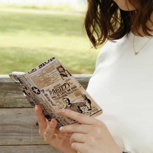 【手帳型】ビンテージ・アングラー