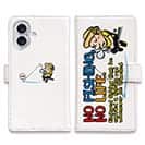 【手帳型】【釣りざんまい】ついついウトウトしちゃった釣り人_カラフルホワイト