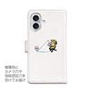 【手帳型】【釣りざんまい】ついついウトウトしちゃった釣り人_カラフルホワイト