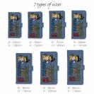 【手帳型】【釣りざんまい】ついついウトウトしちゃった釣り人_カラフルデニム風