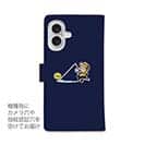 【手帳型】【釣りざんまい】ついついウトウトしちゃった釣り人_カラフルネイビー