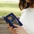 【手帳型】【釣りざんまい】ついついウトウトしちゃった釣り人_カラフルネイビー