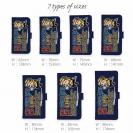 【手帳型】【釣りざんまい】ついついウトウトしちゃった釣り人_カラフルネイビー