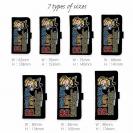 【手帳型】【釣りざんまい】ついついウトウトしちゃった釣り人_カラフルブラック