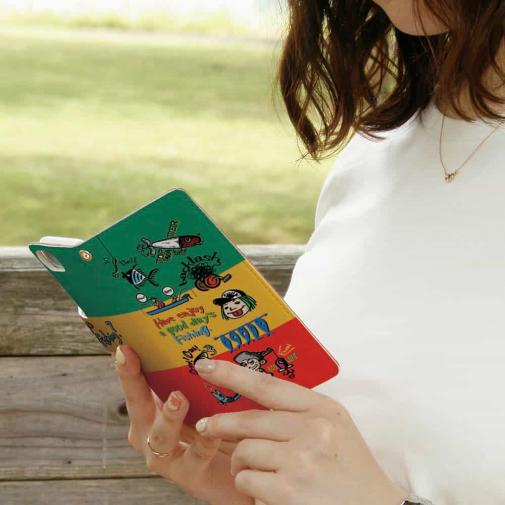 【手帳型】【釣りざんまい】魚釣りに出かけよう!_カラフルラスタカラー