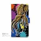 【手帳型】【釣りざんまい】エギに襲いかかるアオリイカ