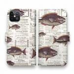 【手帳型】エキゾチックな魚のデザイン