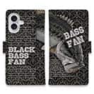 【手帳型】ブラックバス