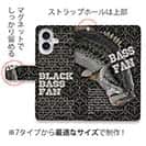 【手帳型】ブラックバス