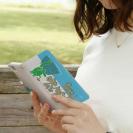 【手帳型】【釣りざんまい】カエルがノンビリ釣りをするでケロ_カラフルレトロ