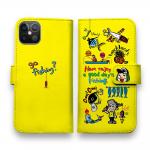 【手帳型】【釣りざんまい】魚釣りに出かけよう!_カラフルイエロー