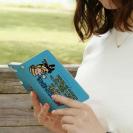 【手帳型】【釣りざんまい】ついついウトウトしちゃった釣り人_カラフルスカイブルー