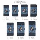 【手帳型】【釣りざんまい】ルアーを乗りこなすアングラー_カラフルデニム風