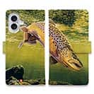 【八百板浩司】【手帳型】Brook Trout & Mayfly メイフライにかかったブルックトラウ