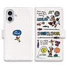 【手帳型】【釣りざんまい】釣りに行きませんか?_カラフルホワイト