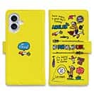 【手帳型】【釣りざんまい】釣りに行きませんか?_カラフルイエロー