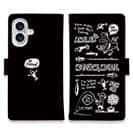 【手帳型】【釣りざんまい】釣りに行きませんか?_ブラック