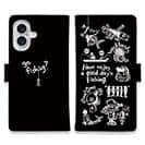 【手帳型】【釣りざんまい】魚釣りに出かけよう!_ブラック