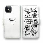 【手帳型】【釣りざんまい】魚釣りに出かけよう!_ホワイト