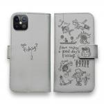 【手帳型】【釣りざんまい】魚釣りに出かけよう!_グレー