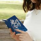 【手帳型】【釣りざんまい】特技は鬼合わせですが何か?_波飛沫