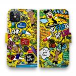 【手帳型】【釣りざんまい】爆釣アーティスティック_イエロー