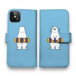 【手帳型】シロクマと浮き輪(wakat)