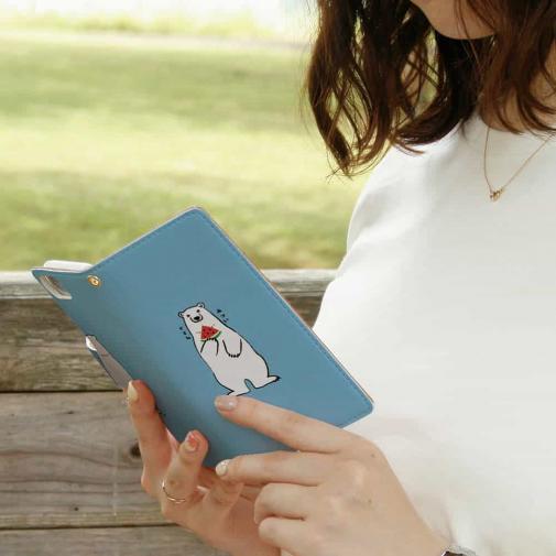 【手帳型】シロクマとスイカ(wakat)