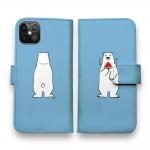 【手帳型】シロクマとスイカ(wakat)